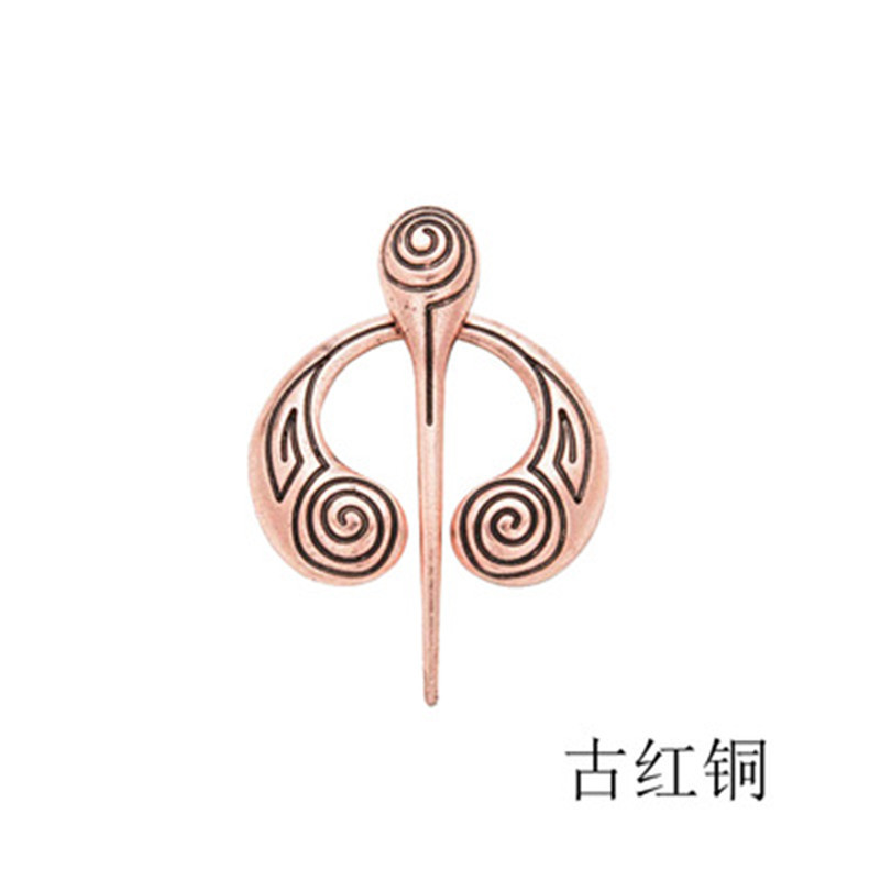 15.3 원 고대 빨간 구리 바이킹 브로치 (BC0006-00-09)