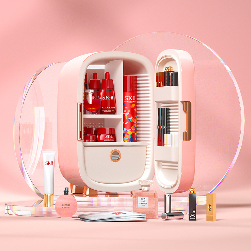 Nuevo mini refrigerador inteligente de temperatura constante de 12L, refrigerador de belleza para cosméticos y cuidado de la piel, refrigerador pequeño portátil para el hogar
