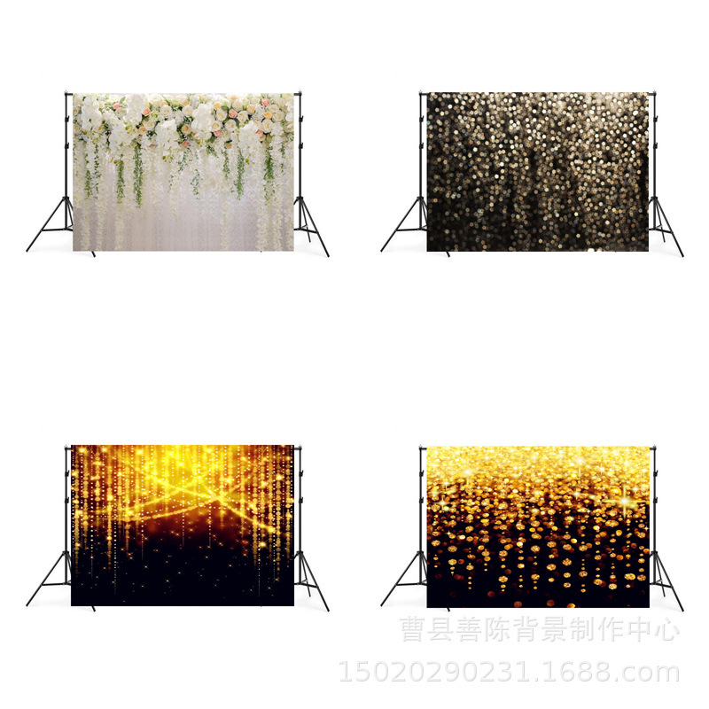 Flower Wall wedding photography background cloth Korean photo background party birthday export wholesale background cloth