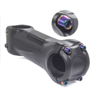 全碳纤维山地公路自行车把立 龙头车把立管31.8mm 6度炫彩螺丝
