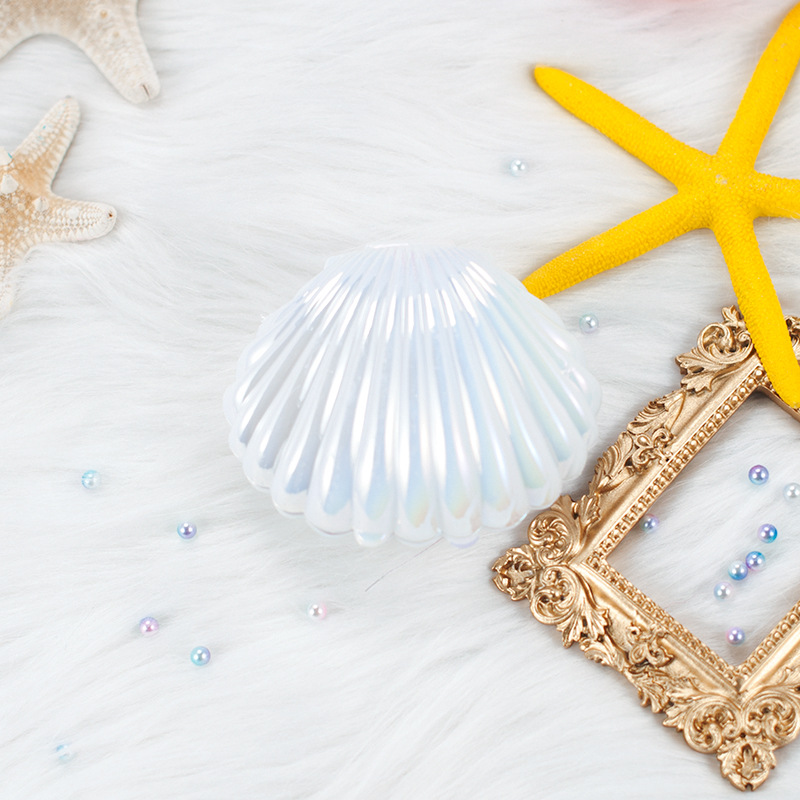 Chica corazón simulación Shell decoración FOTOGRAFÍA decoración de fondo rosa blanco caja de almacenamiento props