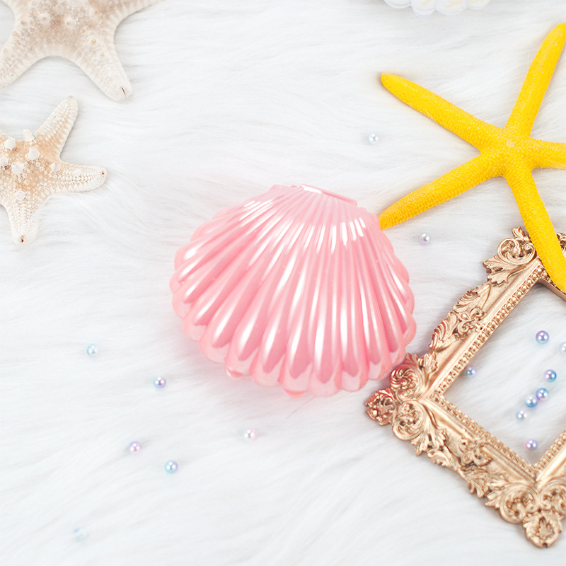 Chica corazón simulación Shell decoración FOTOGRAFÍA decoración de fondo rosa blanco caja de almacenamiento props