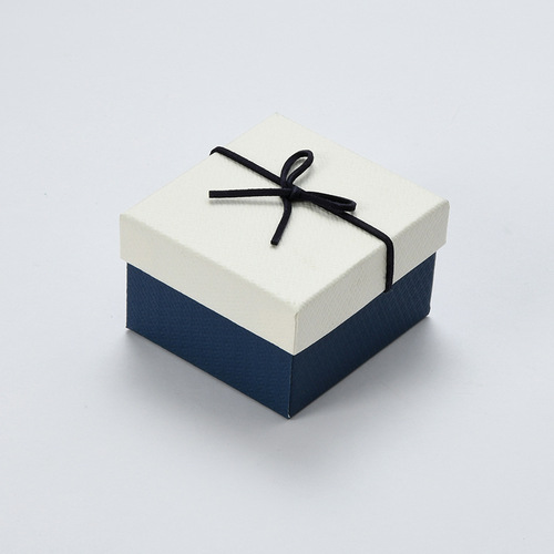 Factory direct sales litchi pattern paper watch box hand jewelry necklace heaven and earth cover gift box proposal ring box wholesale