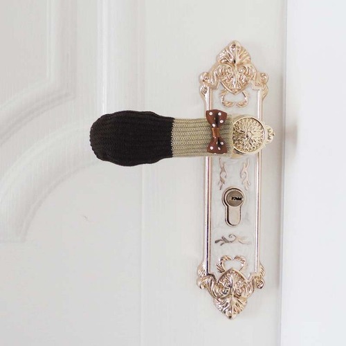 Door handle protector, bathroom, knitted yarn, silent anti-collision door handle cover, anti-theft door handle cover, anti-collision cover