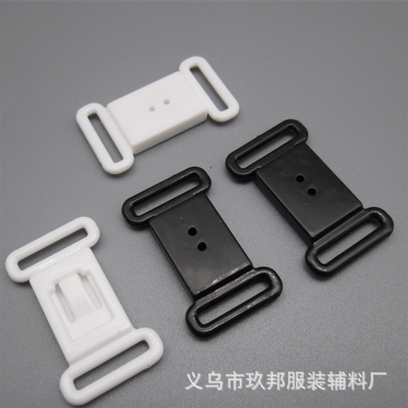 Plastic bow tie with clasp