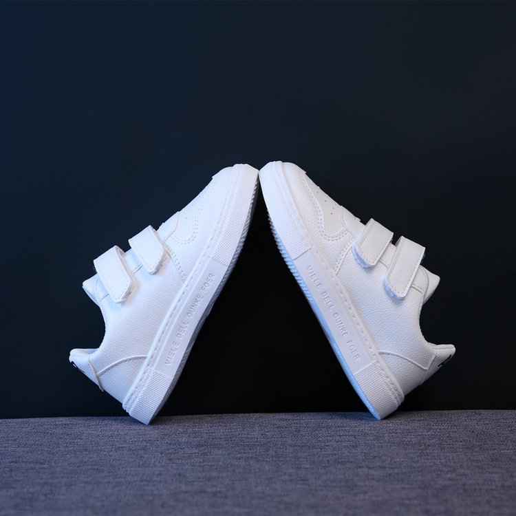 Bambini Little 2022 Primavera Nuova Edizione Coreana Ragazzi e Ragazze Board Bianco Nero Scarpe Casual Scuola Primaria Studenti_voghion.com