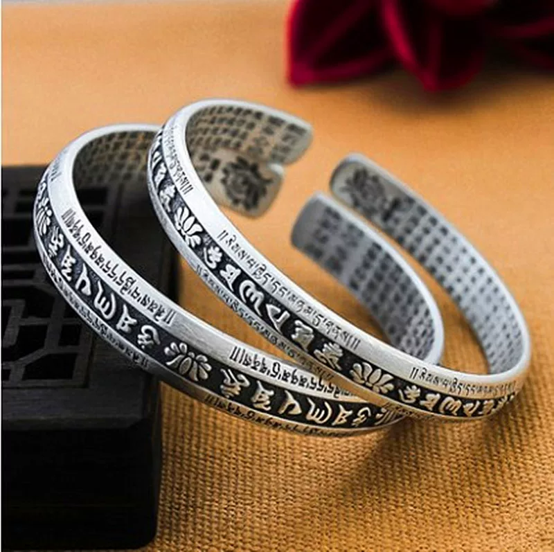 Retro silver bracelet, 925 sample silver, wholesale