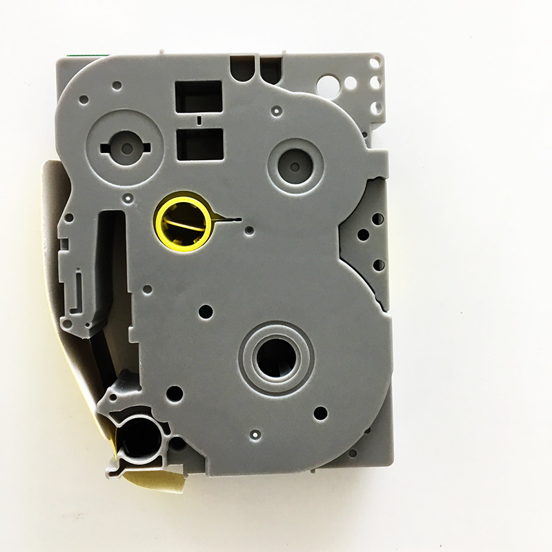 Aibeisi aplicable Brother máquina de etiquetas cinta 24mm fondo amarillo negro palabra blanco palabra TZe-651