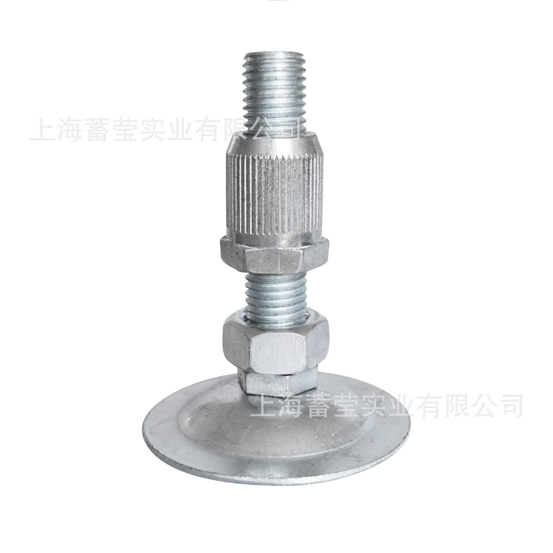 重型线棒精益管底座金属调整脚半圆全圆调整脚  国标J-404 直径16