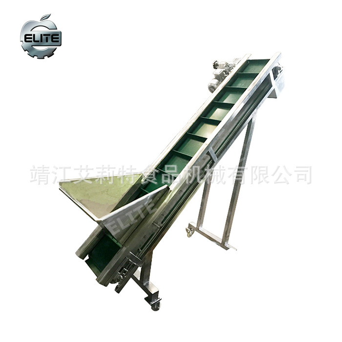 输送机 提升式输送机 水果果蔬提升输送机 不锈钢网带挡板提升机