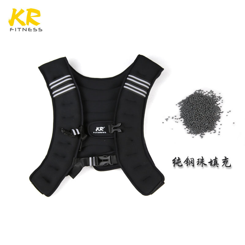 Factory direct weight-bearing vest weighted invisible steel ball sand clothing running sports fitness equipment sand vest