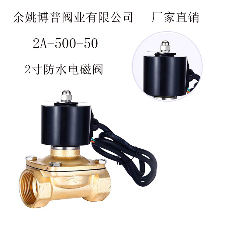 2寸 防水电磁阀 2A-500-50 户外 水下用电磁阀  BOPU 厂家直销
