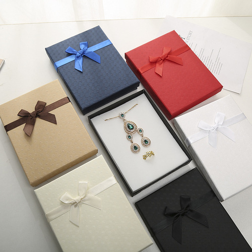 Classic business gift box Valentine's day gift box heaven and earth cover silk scarf packaging box wholesale