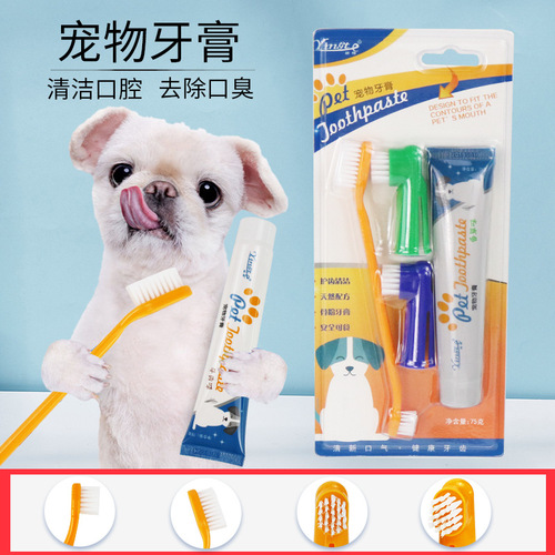 New Pet Toothpaste Set Pet Teeth Cleaning Dog Toothbrush Pet Toothpaste Amazon