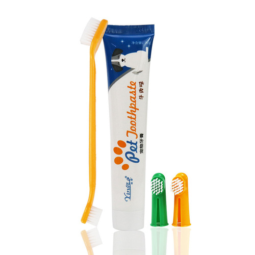 New Pet Toothpaste Set Pet Teeth Cleaning Dog Toothbrush Pet Toothpaste Amazon