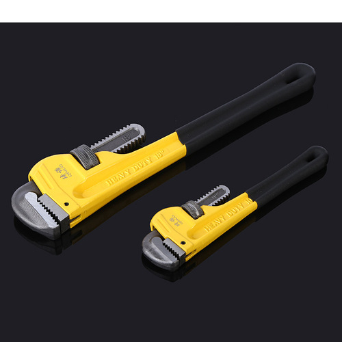 Manufacturer's supply: American heavy-duty plastic-coated pipe wrench, pipe repair wrench, fast and labor-saving olecranon pipe wrench, water pipe wrench