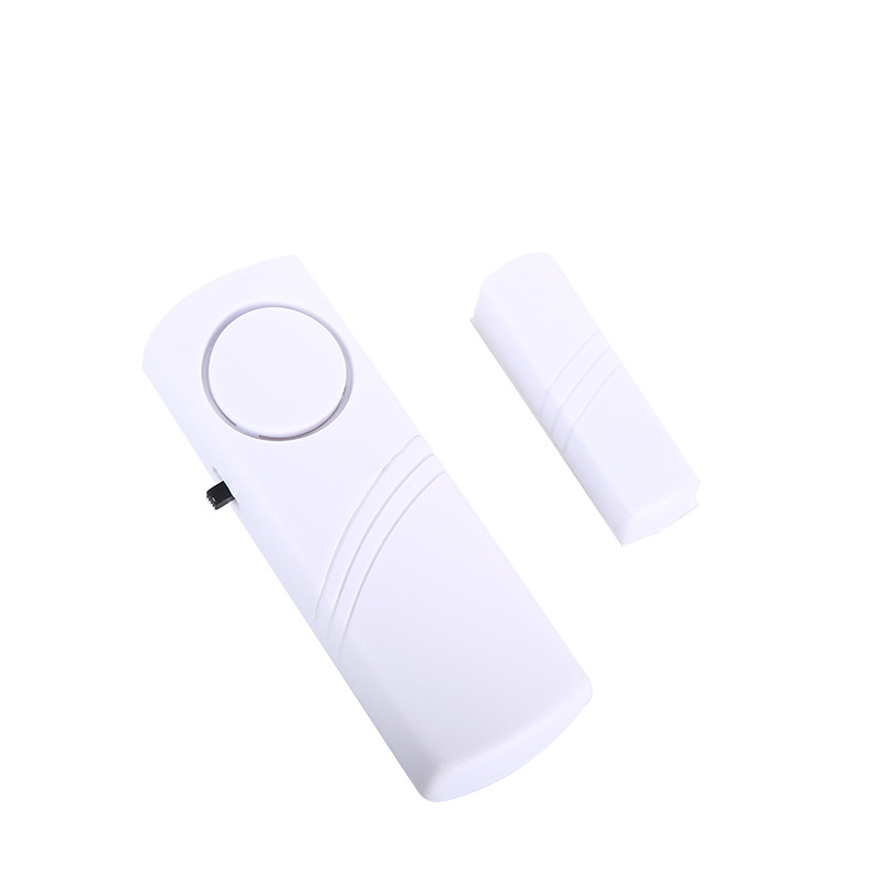 厂家直销 家用门窗报警神器 小区院门防盗报警器 白色门磁报警器