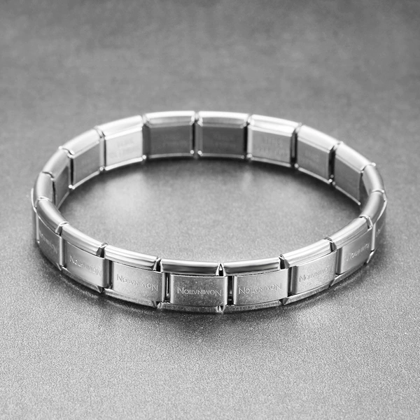Silver titanium steel