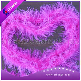 鸵鸟毛条绒条1层2层3层演出围巾拖尾舞蹈服装辅料DIY尔宏羽毛工厂