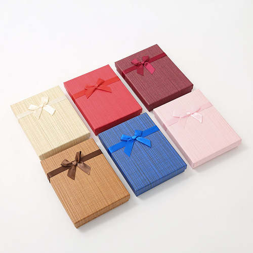 Manufacturer jewelry packaging box high-end gift box heaven and earth cover simple style gift box wholesale