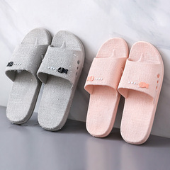 Japanese style summer couple bathroom slippers summer non-slip bathing men and women home indoor wear-resistant slippers summer