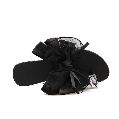 Ladies' Slippers with Butterfly Bow and Big Water Drills,  Outerwear Fashion, Round Dot Korean Style
