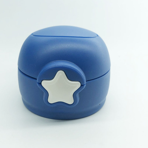 New transparent star children's thermos pot cup lid straw lid student water cup with straw lid and distribution straw