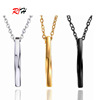 Brand spiral, necklace stainless steel, pendant suitable for men and women hip-hop style, Japanese and Korean