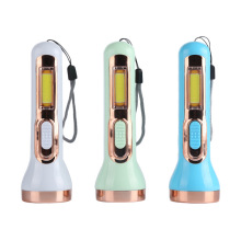 定制加工高亮手电筒 户外照明带侧灯手电 手握式电筒