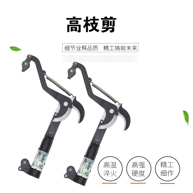 厂家直销园林工具双轮高枝剪果枝修枝剪农业种植盆景园艺工具