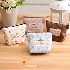 Factory direct supply hot selling Japanese and Korean small fresh floral coin purse children's cute bag coin purse can add logo