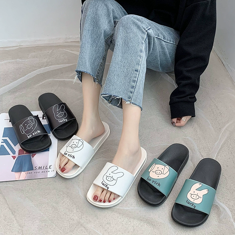 Тапочки женские летние домашние для купания пар милый мультфильм лето 2020 Новый Стиль Верхняя одежда сандалии и тапочки мужские входы