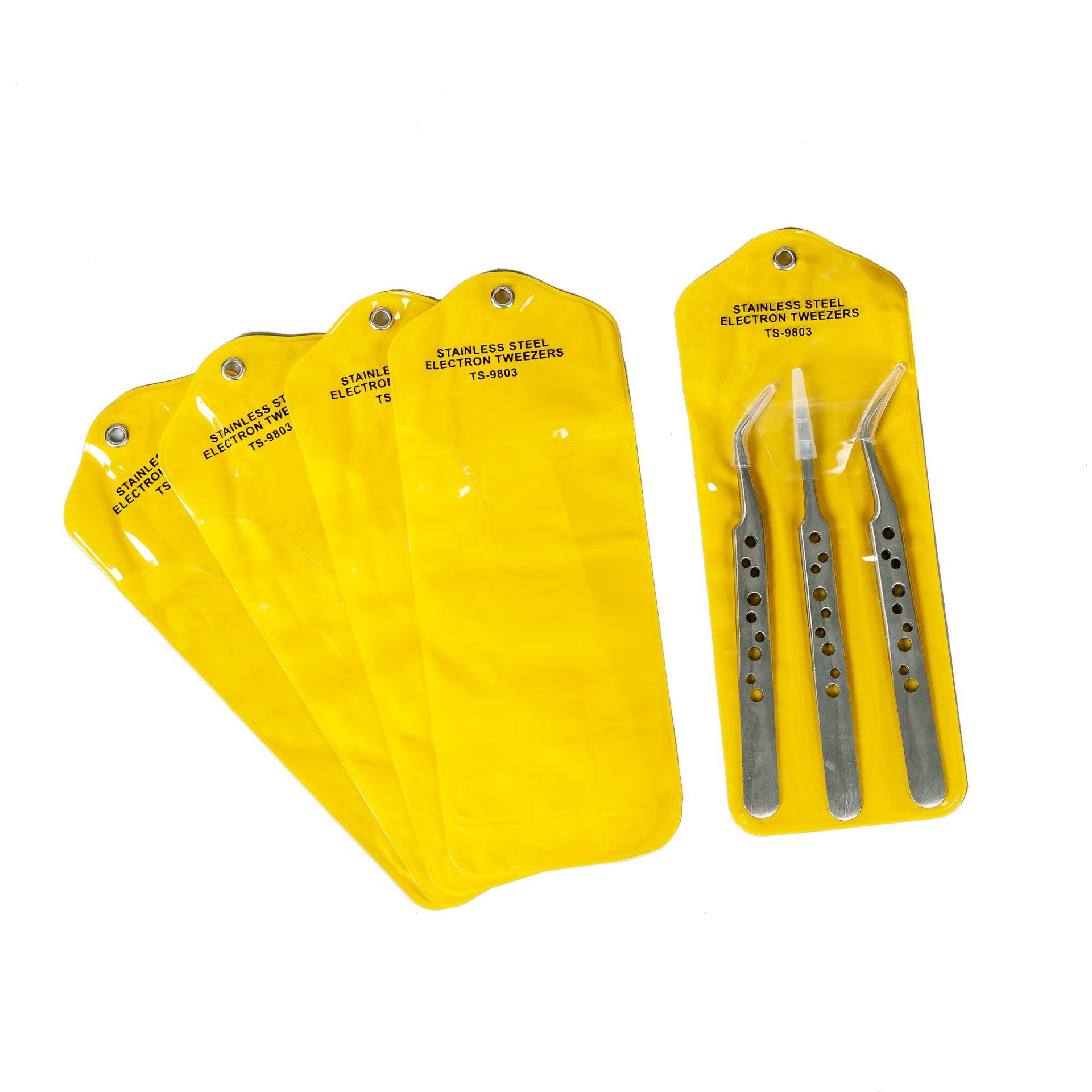 镊子包装黄色 PVC袋子 镊子袋子 三只装 170*65mm