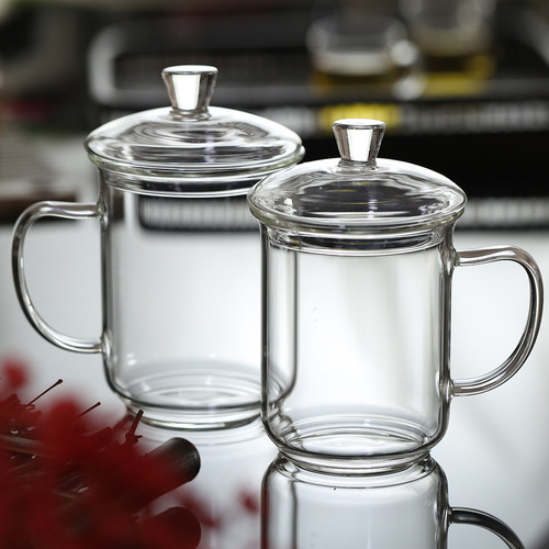Zhenqi wholesale office cup household glass tea cup conference office water cup wholesale gift glass