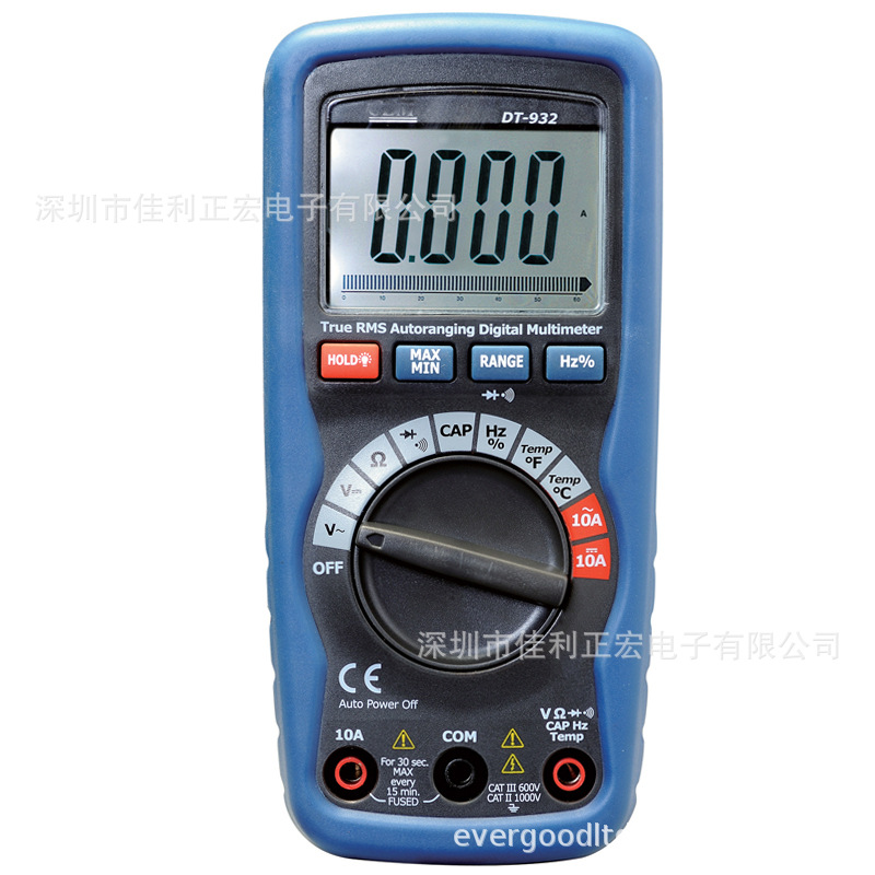 CEM华盛昌交直流电流电压数字 自动量程DT-932