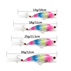 VIB six-color selectable 13/18/25/30g treble hook bait for perch and pike