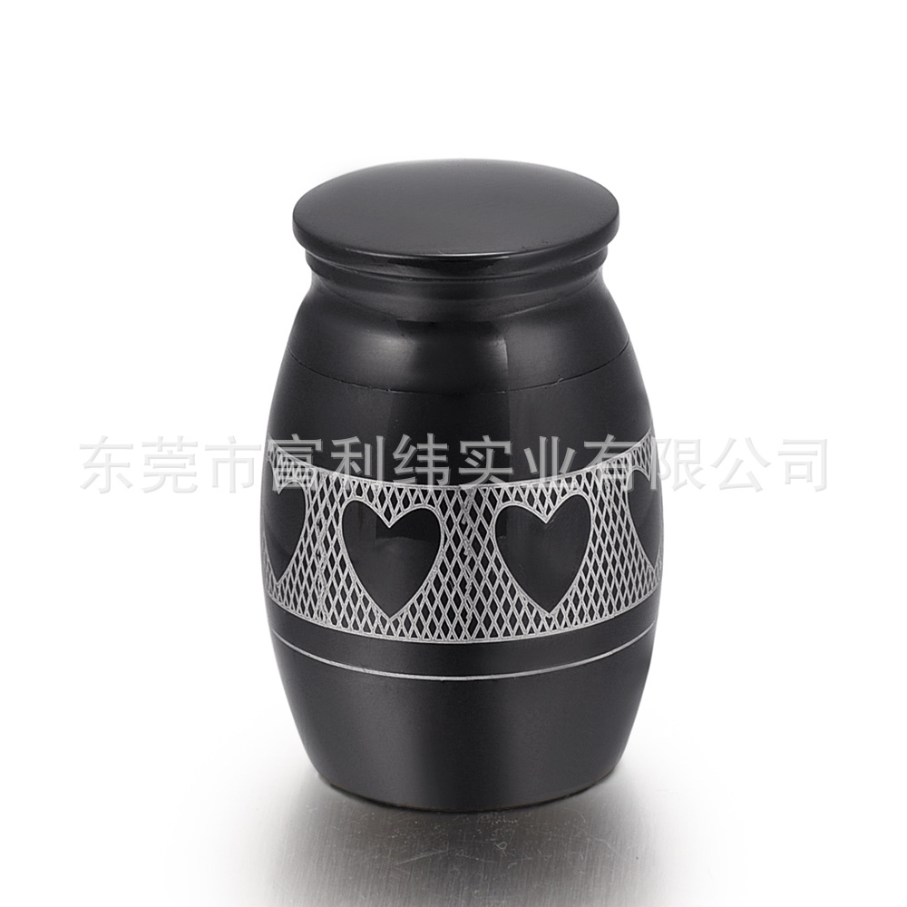 40*29mm 검정색 원형 하트 모양