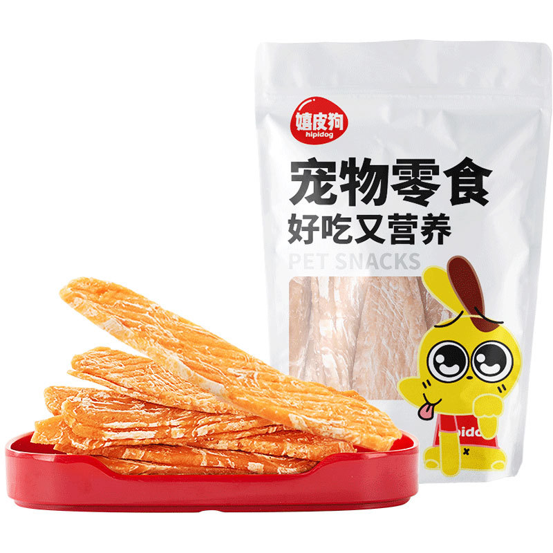 Bocadillos pechuga de pollo entrenamiento de mascotas recompensa cachorro perros adultos palillos de dientes de perro pollo seco al por mayor