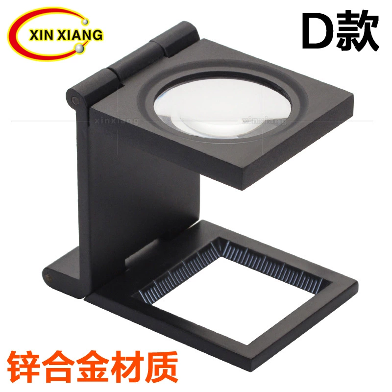 Текстильная печать античный штамп монета идентификация металла фото зеркало три складные 10 раз увеличительное стекло со светодиодной подсветкой