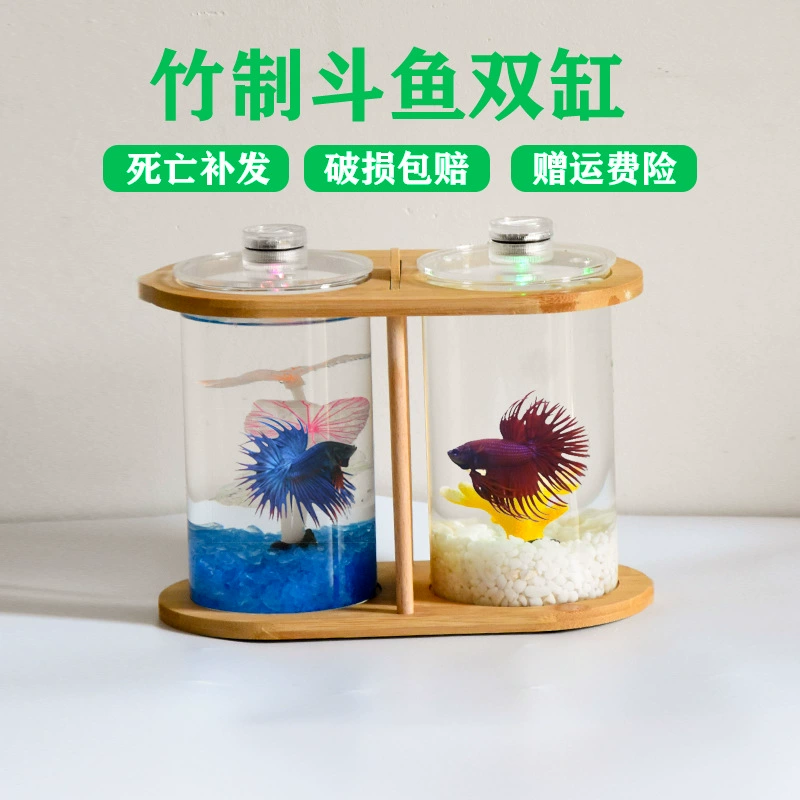 Креативный бамбуковый и деревянный экологический аквариум рабочий мини аквариум аквариум маленький аквариум аквариум аквариум завод оптом