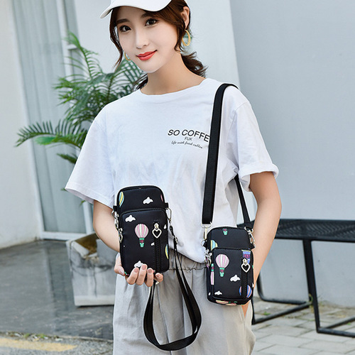 Wholesale  New Women's Crossbody Small Bag Mini Vertical Phone Bag Fashion Phone Case Single Shoulder Fabric Purse Coin Purse