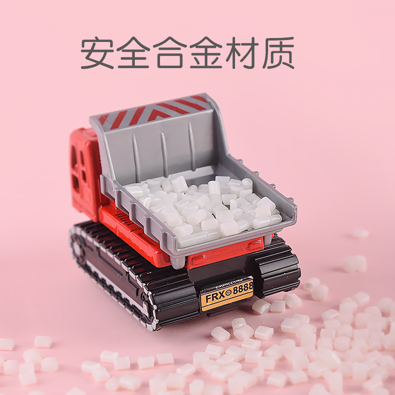 Transfronterizo niños excavadora Tire hacia atrás traje de coche de aleación bebé Q versión mini coche deportivo modelo de coche de juguete