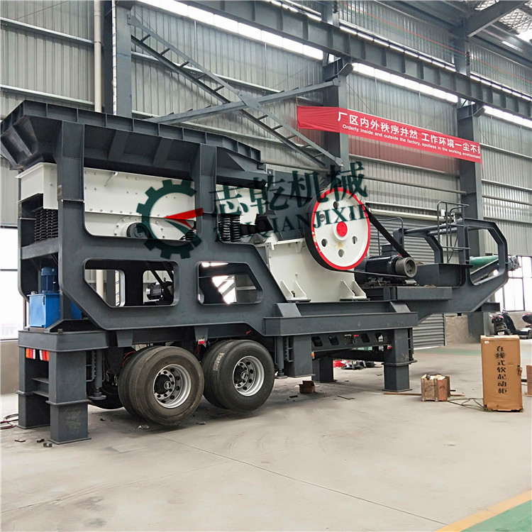 整套制沙机 移动式箱式破碎机 打沙机 碎石机 志乾 鹅卵石制砂机