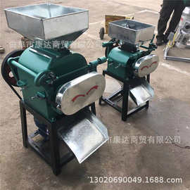 电动高粱玉米破碎机 油菜籽轧胚机 大豆挤扁机 豆扁机图片