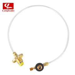 Outdoor stove flat gas tank charging valve conversion joint charging valve camping gas tank charging transparent tube gas filling