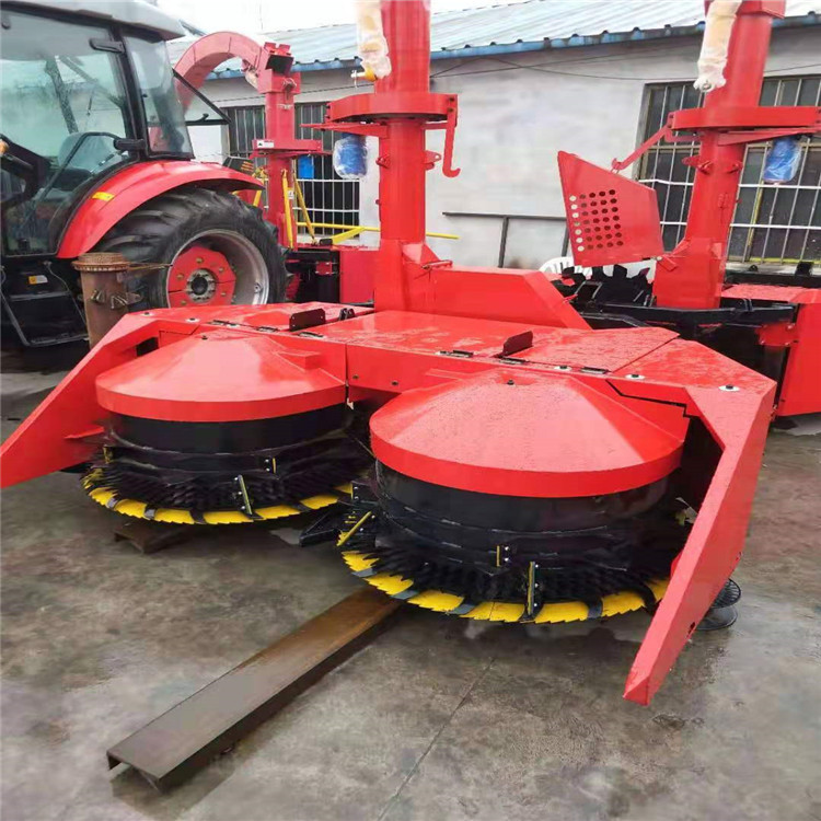 前置圆盘式割台青储机自走式玉米秸秆收割机拖拉机带转盘割台电动