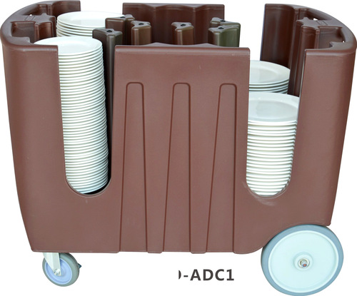 The adjustable disc tray trolley for the Jin De manufacturer, a push cart for disc tray storage and transportation.