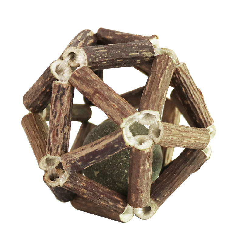 Suministros para mascotas Amazon Venta caliente mu tianmiao exquisita bola gato juguete mu tianmiao menta bola campana bola en stock