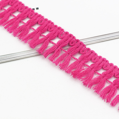 Factory direct supply 1.8cm cotton tassel lace home sofa children's clothing tassel lace decorative accessories