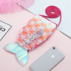 Big wallet, nail sequins, one-shoulder bag, capacious toy, new collection